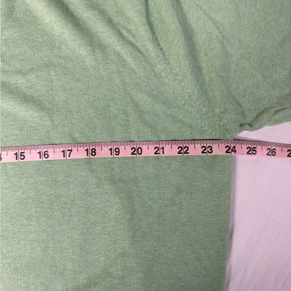Peter Millar Cashmere Blend V Neck Sweater Men’s Size Large Green - Picture 5 of 6